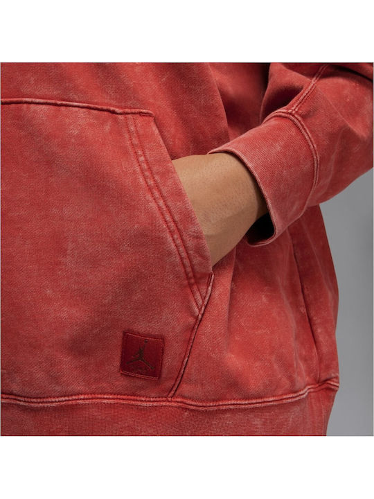 Women's Hoodie Sweatshirt Jacket Dune Red