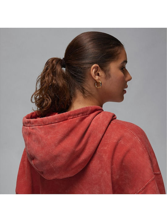 Women's Hoodie Sweatshirt Jacket Dune Red