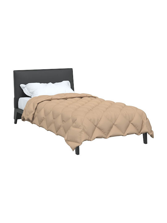 vidaXL Bettbezug Einzelbett 155x220 Taupe