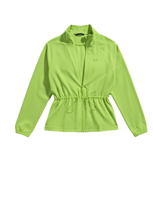 Women's Cardigan with Zipper Light Grey