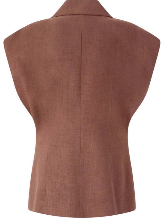 Brown Women's Vest