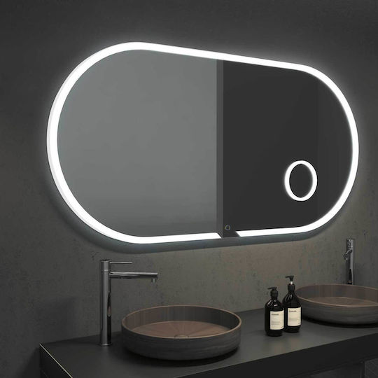 Imex Oval Bathroom Mirror Led from Plastic 100x55cm