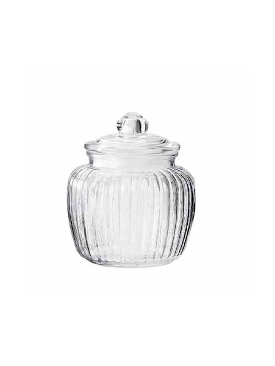 Ankor General Use Glass Jar with Lid Transparent 11.5x11.5x13cm 1 Piece