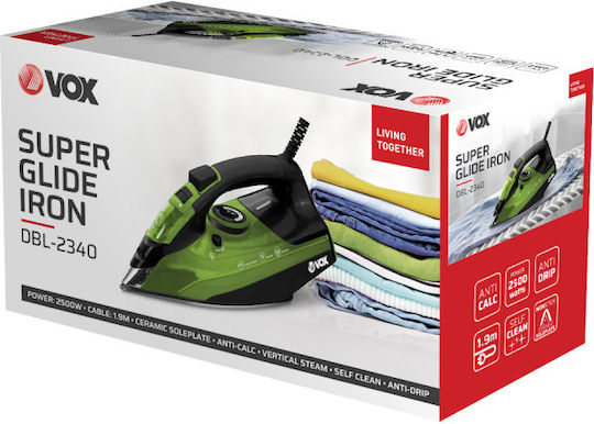 Vox Electronics Steam Iron 2500W with Ceramic Plate