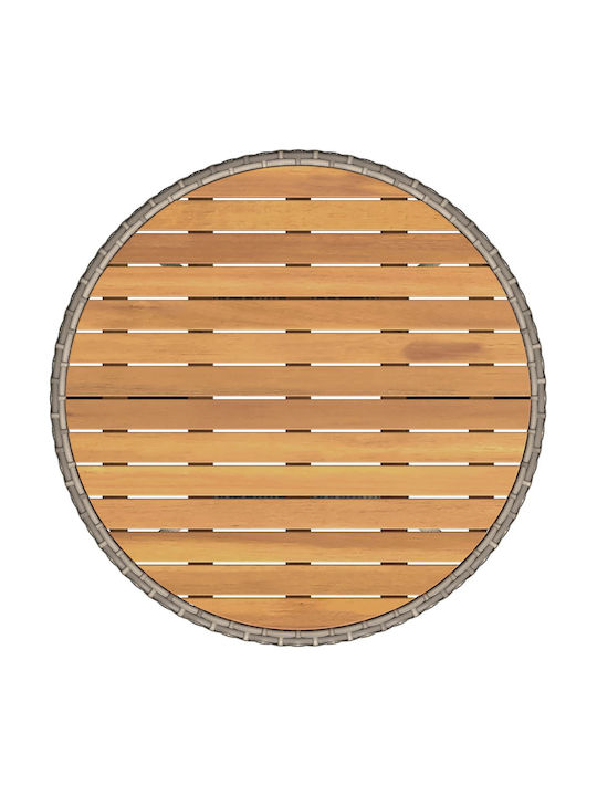 Masă Pentru Spații Mici Exterioare Gri 70x70x73cm