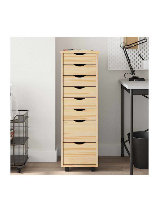 Schublade Büro Transparent Varnish 34x39x103cm