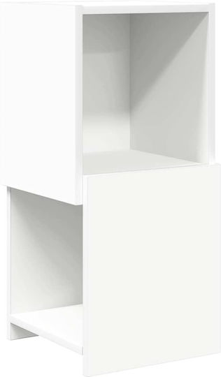 Бюро Шкаф Дървен Бял 30.5x30x65см