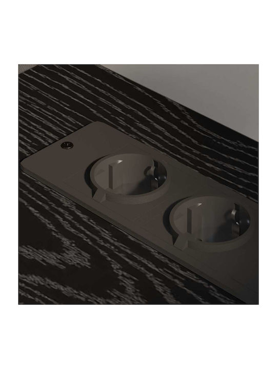 Cabinet de Birou Metalic Black Oak 60x46x67cm