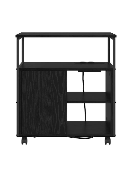 Cabinet de Birou Metalic Black Oak 60x46x67cm
