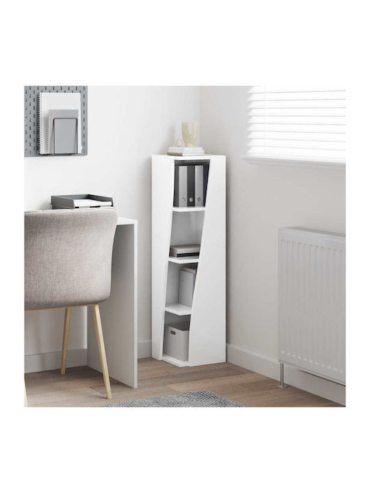 Office Storage Chipboard Cabinet White L27.5xW27xH102cm