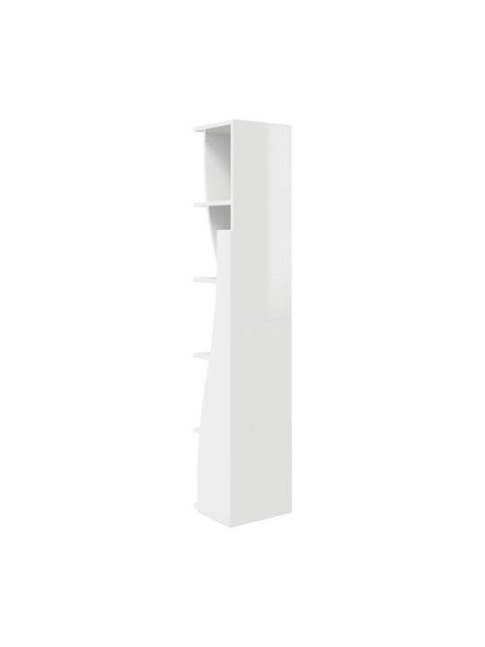 Office Storage Chipboard Cabinet White L27.5xW27xH140cm