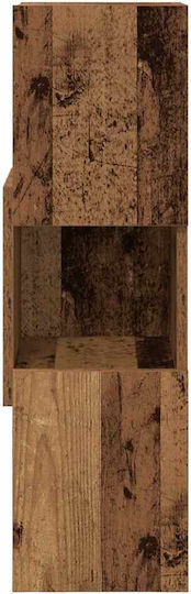 Büroaufbewahrungsschublade und -schrank Holzweiß 25,5x25x80cm