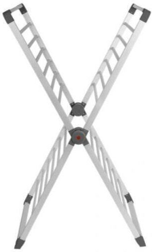 N'Oveen Folding Heated Floor Clothes Drying Rack Made of Aluminum