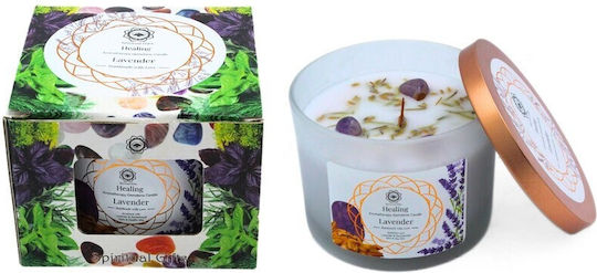 Green Tree Candle Company Aromatic Soy Candle in Jar with Lavender Scent 256g