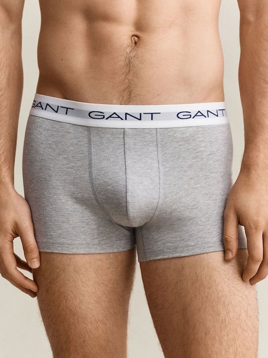 Herren Boxershorts Lightgrau mit Muster 3er Pack