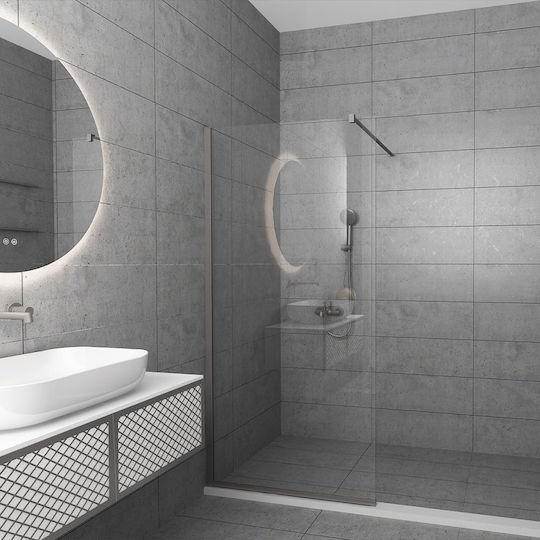 Orabella Serena Διαχωριστικό Ντουζιέρας 70x200cm Satine