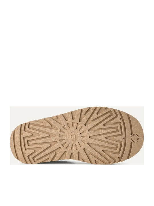 Tazz Slipper Winter Women's Slippers with Fur Beige