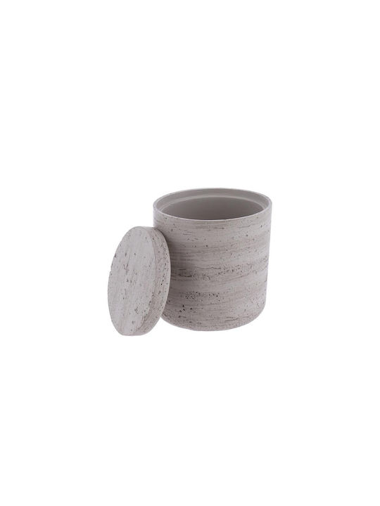 Cotton Holder Concrete Gray