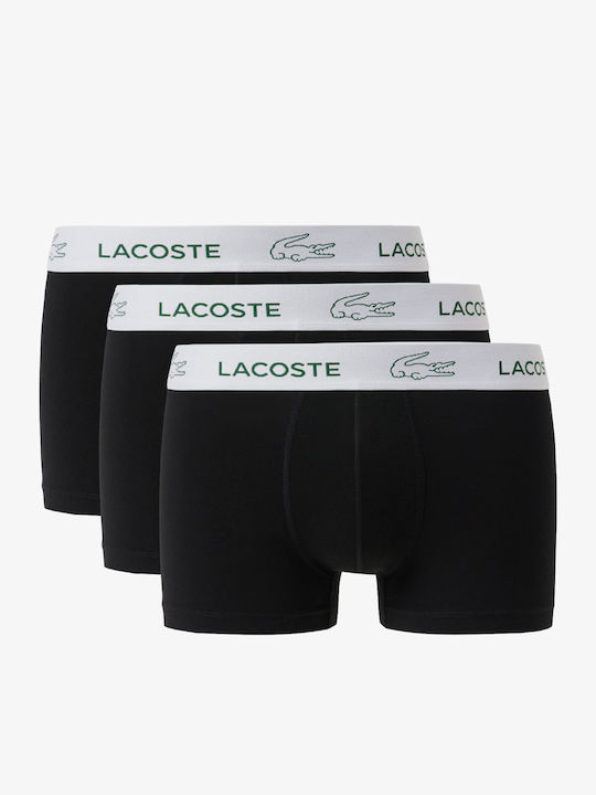 Lacoste Μποξεράκια 3Pack Black