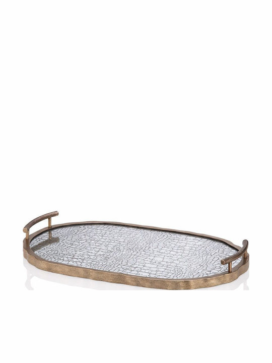 Wedding Tray Metallic Plastic with Mirror Gold DM-2308 Wedding Tray Metallic Plastic with Mirror Gold DM-2308