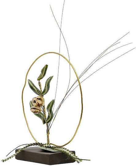 Rozos Ceramics Decorativ Coroană de Flori din Material Ceramic 7x16cm