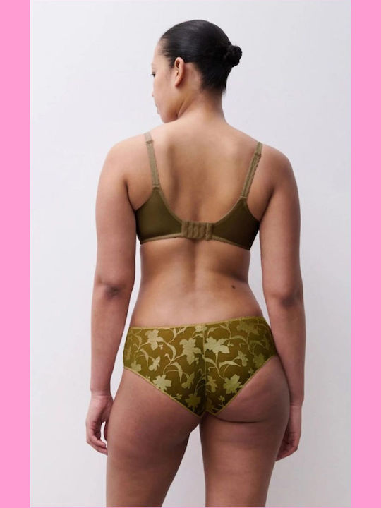 Green Bra Without Padding With Underwire