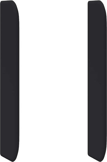 vidaXL Fabric Bed Headboard Black 80cm