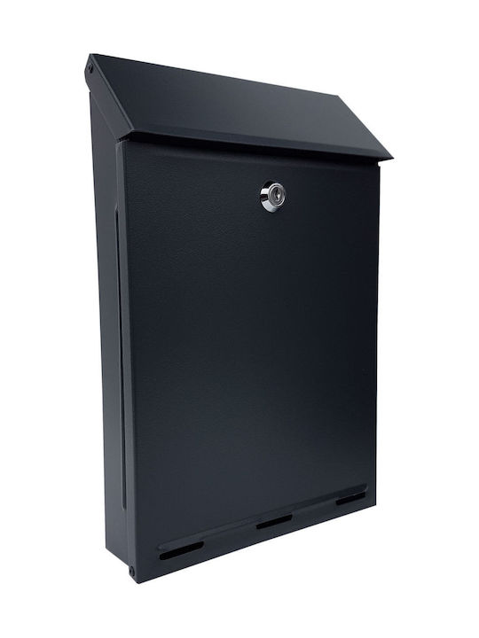 Outdoor Mailbox Metallic in Gray Color
