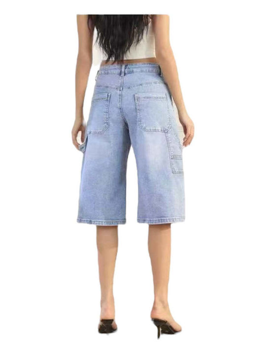 Damen Bermudas Jean Blaue