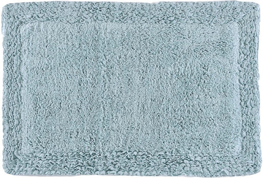 Down Town Home Πατάκι Μπάνιου Βαμβακερό Frill 60-0278 Aqua 60x90εκ.