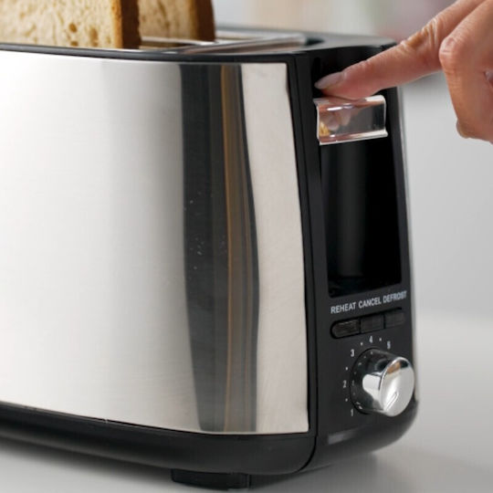 Izzy Toaster 4 Slots 1400W Inox