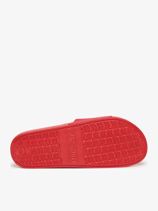 Men's Red Slides