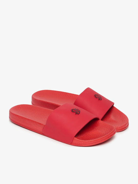 Men's Red Slides