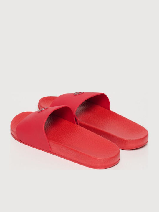 Men's Red Slides