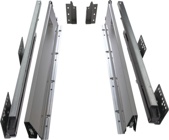 FFG Drawer Expanding Hardware with Brakes Silver 50x8.6cm 2pcs 37154