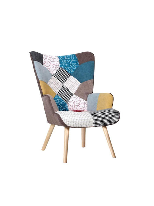 Alma Μπερζέρα Patchwork 69x76x97cm