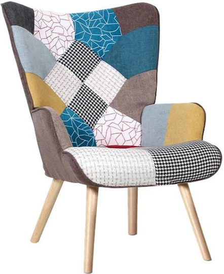 Alma Μπερζέρα Patchwork 69x76x97cm