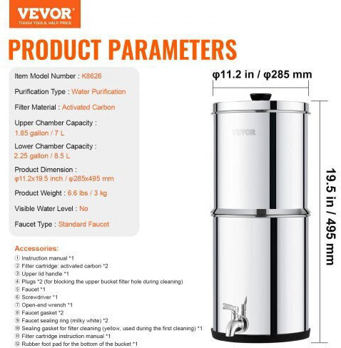 Vevor Commercial Water Filter