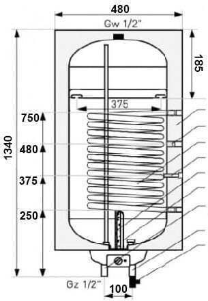 Galmet Hot Water Heat Exchanger Sgws Neptun2 Kombi 140l New Left 6-144671