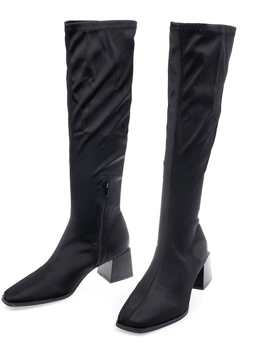 Women's Boots with Medium Heel Black