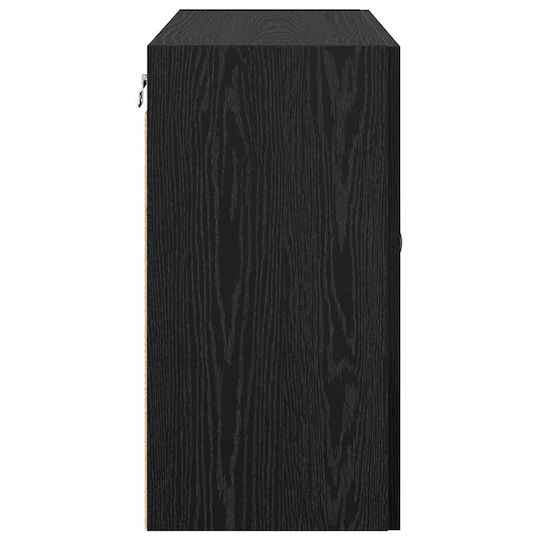 vidaXL Ντουλάπι Μπάνιου 60x31x60cm Μαύρο