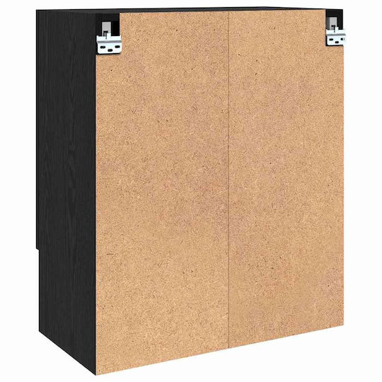 vidaXL Cabinet de baie L60xA31xÎ70cm Negru