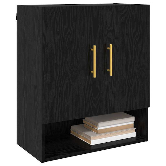 vidaXL Bathroom Cabinet L60xW31xH70cm Black