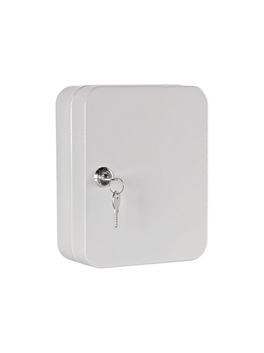FFG Wall Key Holder Metallic 20 positions 20 positions with Lock 16x7.5x20cm