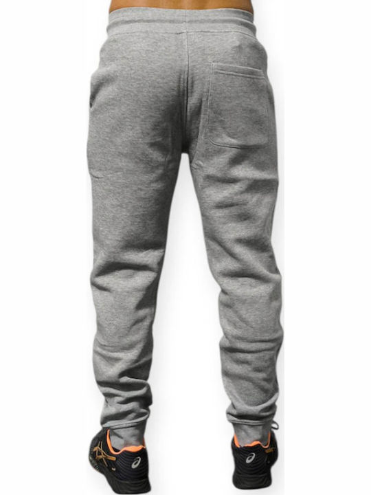 Herren-Sweatpants mit Gummizug Melange Grau