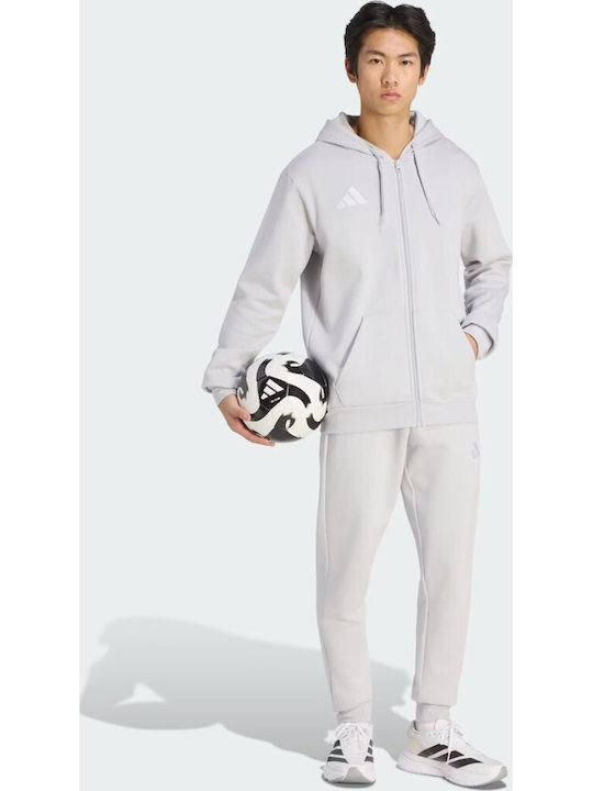Herren-Sweatpants Fußball Jogginghose mit Gummizug Grau
