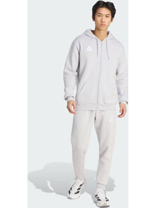 Herren-Sweatpants Fußball Jogginghose mit Gummizug Grau