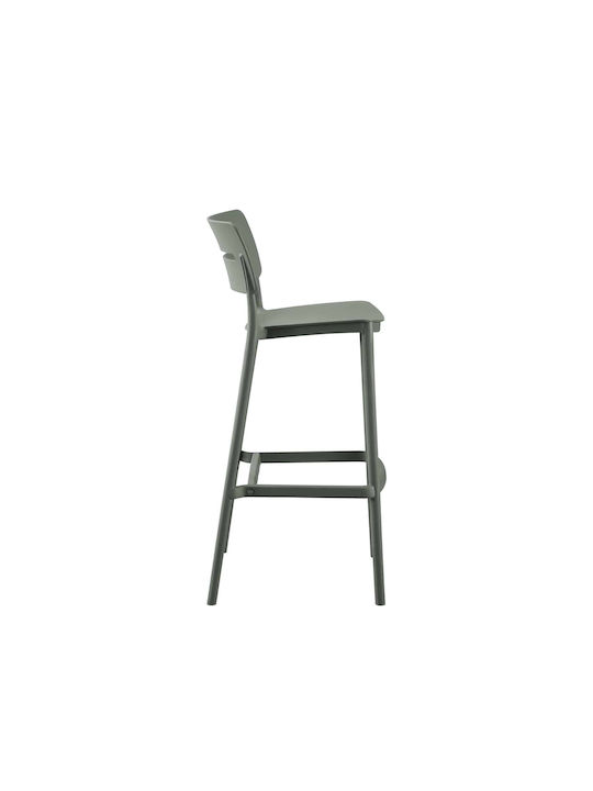 Außenbereich-Hocker aus Polypropylen Olive Grün 55x50x101cm