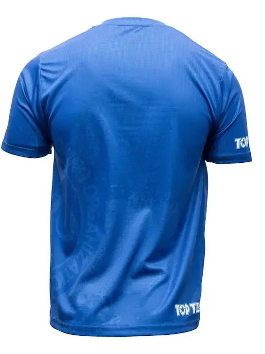 Top Ten Men's Short Sleeve Shirt 99322 Blue