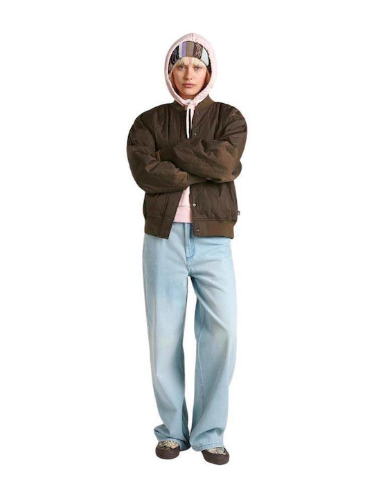 High Waist Women's Jean Trousers Light Stone